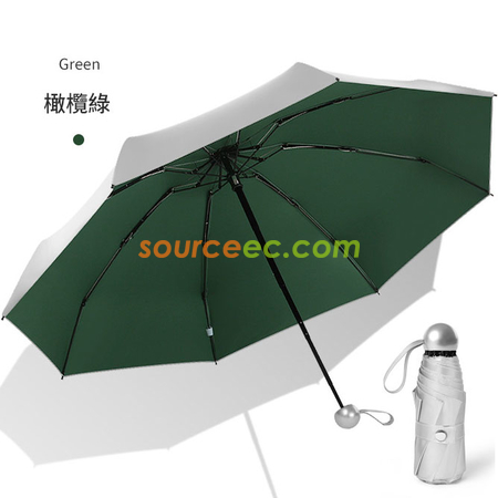 客製化五摺晴雨两用折叠伞禮品