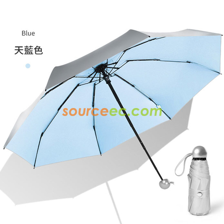 客製化五摺晴雨两用折叠伞禮品