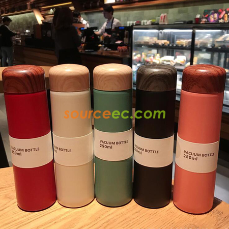 客製化木紋304不鏽鋼保溫杯禮品