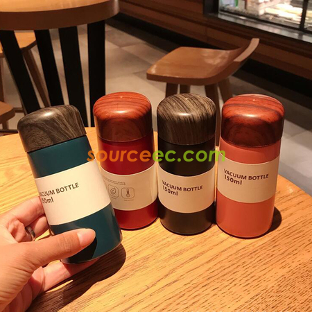 客製化木紋304不鏽鋼保溫杯禮品
