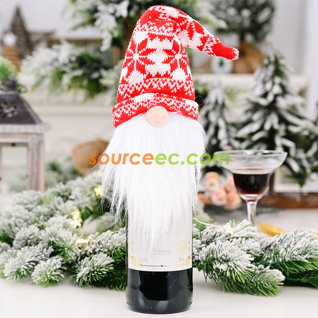 客製化酒瓶聖誕帽禮品