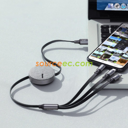 客製化三合一伸縮數據線禮品