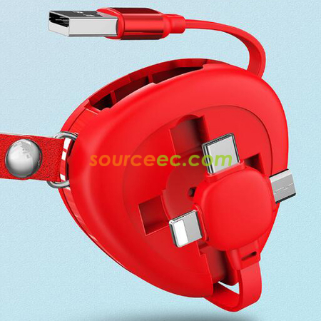 客製化三合一伸縮數據線禮品