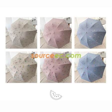 客製化21寸遇水變色三摺傘禮品