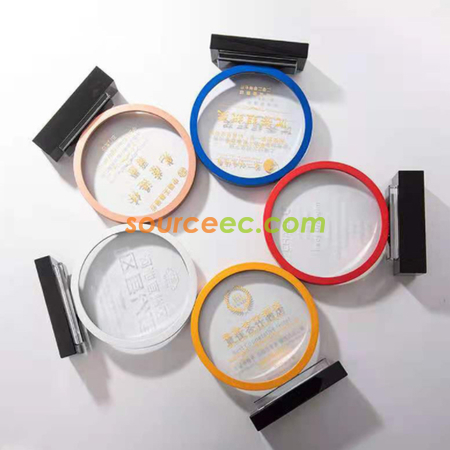 客製化金屬水晶獎座禮品