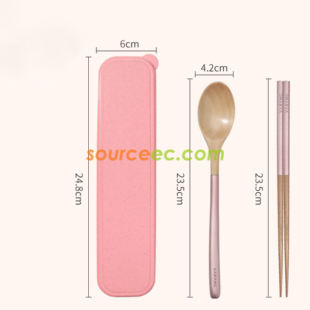 客製化木質可擕式餐具禮品