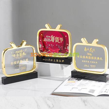 金屬水晶獎座