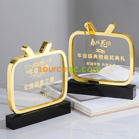 客製化金屬水晶獎座禮品