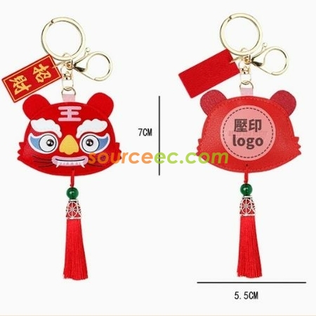 客製化創意福虎鑰匙扣禮品