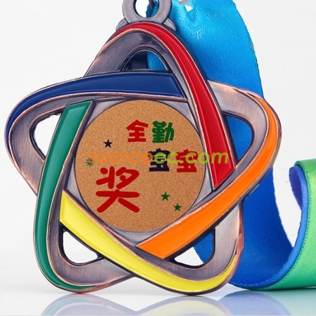 客製化點漆彩色獎牌禮品