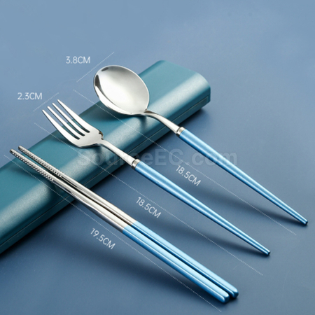 客製化便攜不鏽鋼餐具套裝禮品