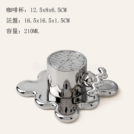 客製化喜字咖啡杯套裝禮品