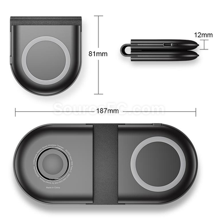 客製化折疊三合一磁吸無線充禮品