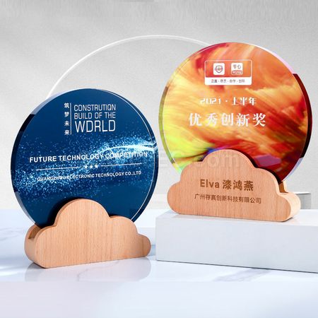 客製化環保水晶獎座禮品