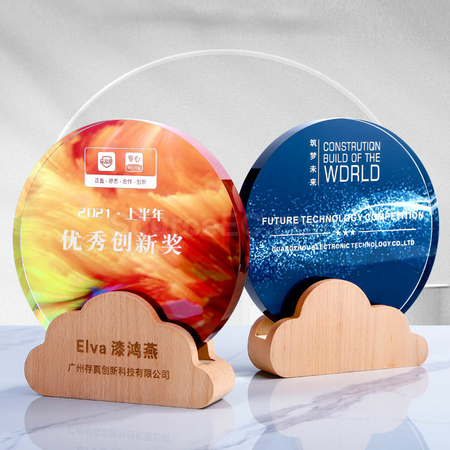 客製化環保水晶獎座禮品