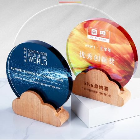 客製化環保水晶獎座禮品