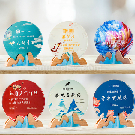 客製化環保水晶獎座禮品