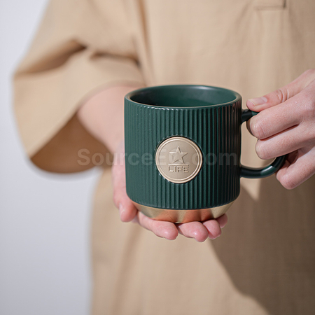 客製化銅章陶瓷杯禮品