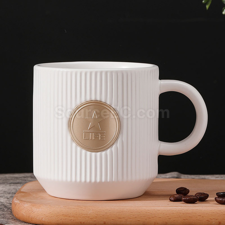 客製化銅章陶瓷杯禮品