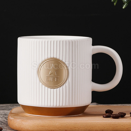 客製化銅章陶瓷杯禮品