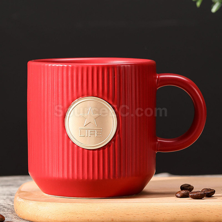 客製化銅章陶瓷杯禮品