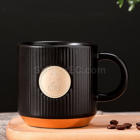 客製化銅章陶瓷杯禮品
