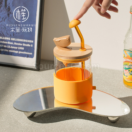 客製化簡約吸管玻璃杯禮品