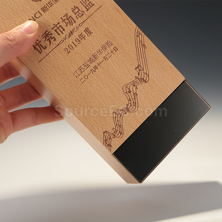 客製化硯石實木獎座禮品