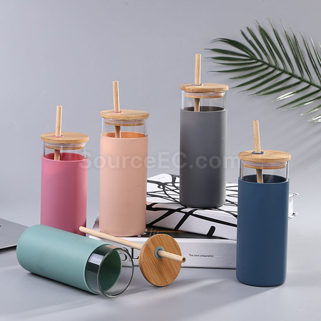客製化竹蓋玻璃杯禮品