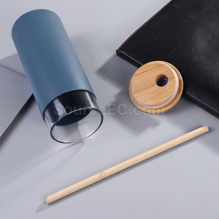 客製化竹蓋玻璃杯禮品