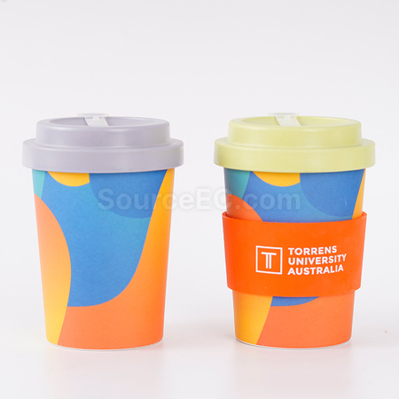 客製化350ML竹纖維咖啡杯禮品