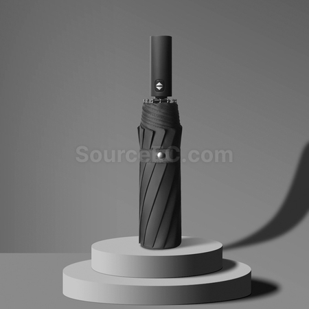 客製化強抗風12骨三摺雨傘禮品