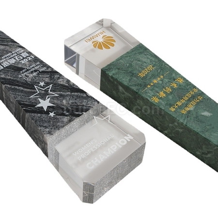 客製化大理石創意水晶獎座禮品