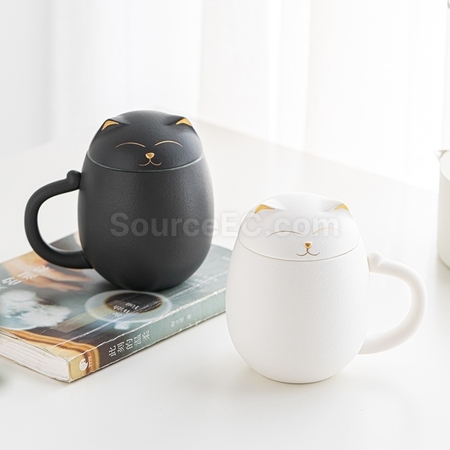客製化客製化商品 招財貓泡茶杯禮品