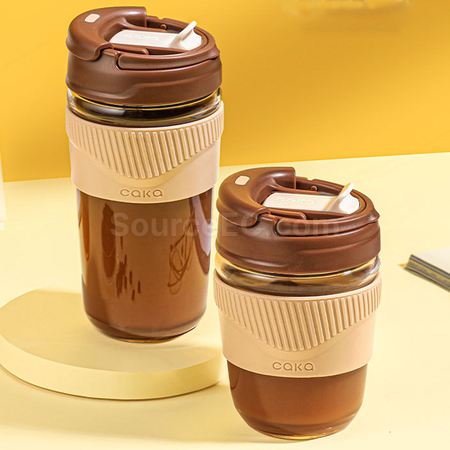 客製化帶蓋玻璃杯禮品
