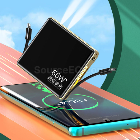 客製化帶線移動電源禮品