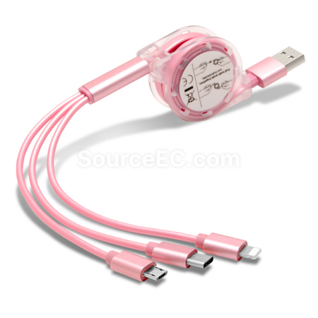 客製化一拖三充電線禮品