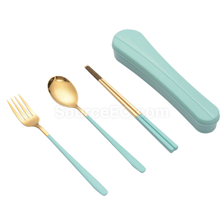 客製化便攜不鏽鋼餐具套裝禮品