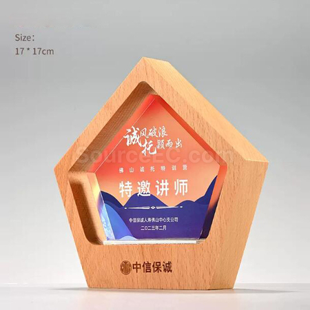 木質水晶座