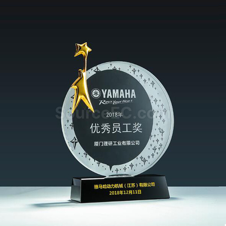 客製化創意金屬水晶座禮品