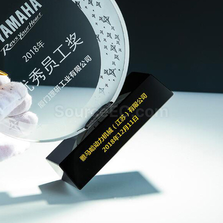 客製化創意金屬水晶座禮品