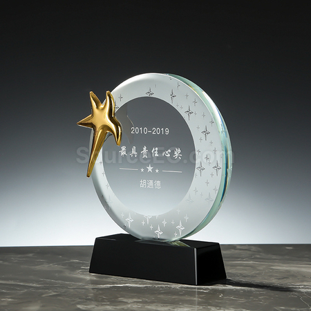 客製化創意金屬水晶座禮品