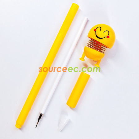 客製化笑臉彈簧筆禮品