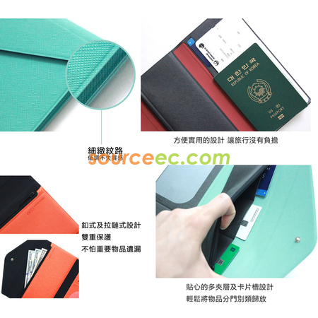 客製化FENICE 多功能鈔票式護照包 L size禮品