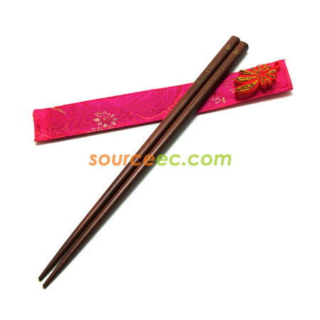 客製化環保紅木筷子禮品
