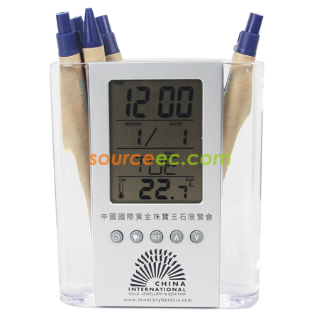 透明電子筆筒