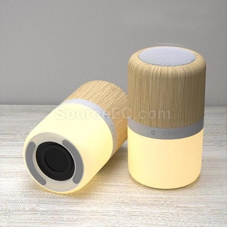 客製化LED竹木紋藍牙音箱禮品