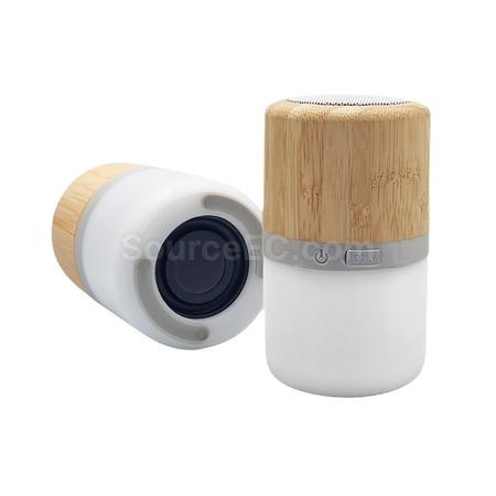 客製化LED竹木紋藍牙音箱禮品