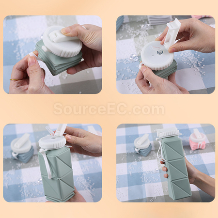 客製化矽膠折疊運動水樽禮品