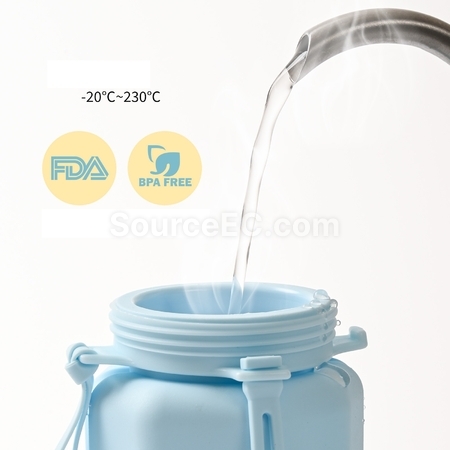 客製化矽膠折疊運動水樽禮品